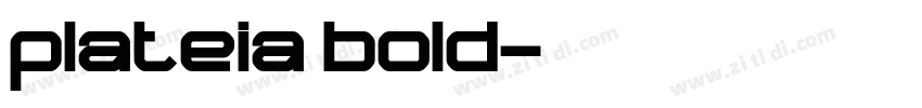 plateia bold字体转换